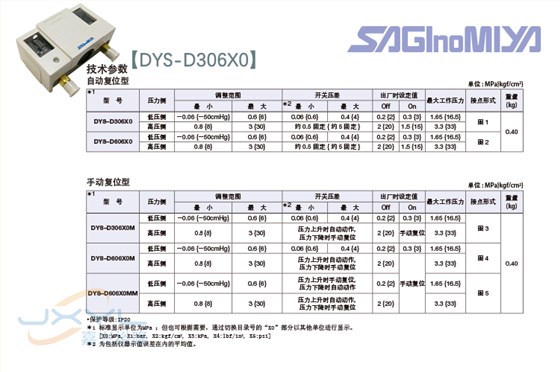 鹭宫高低压压力控制器DYS-D306X0